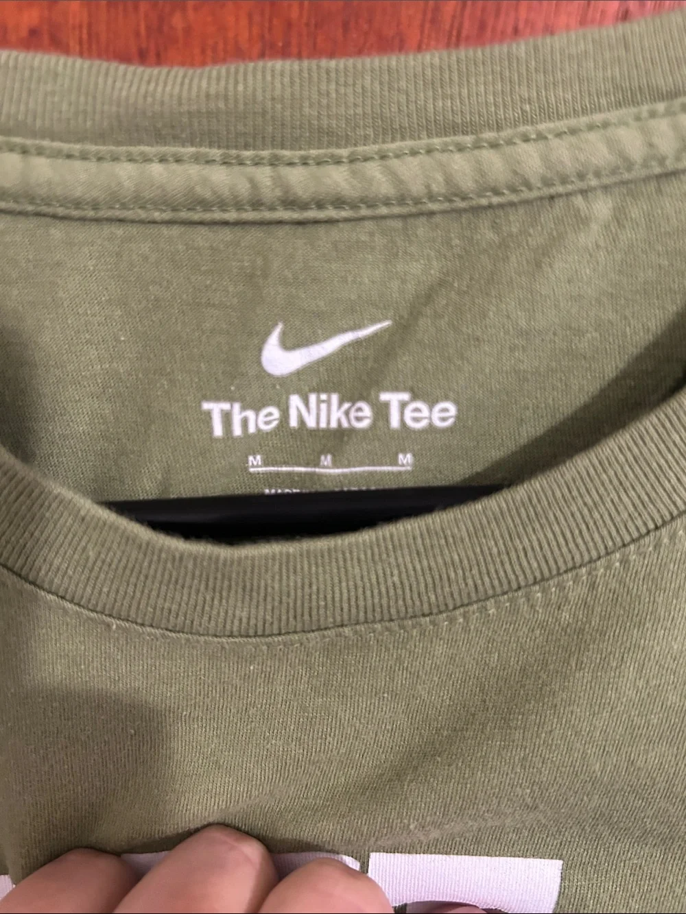 Nike Olive Green 'Just Do It' Short Sleeve Tee